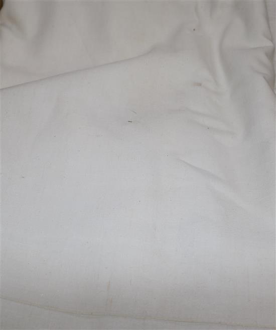 A quantity of French provincial linen sheets